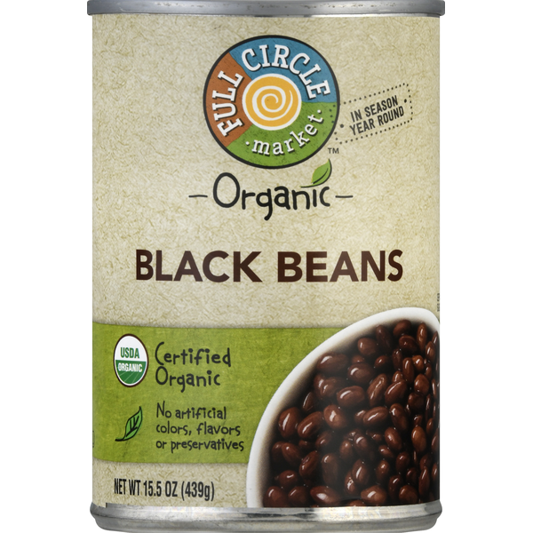 Canned Meals & Beans Full Circle Black Beans, Organic hero