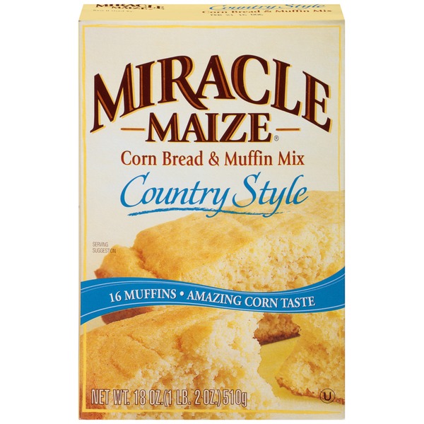 Doughs, Gelatins & Bake Mixes Miracle Maize Country Style Corn Bread & Muffin Mix hero