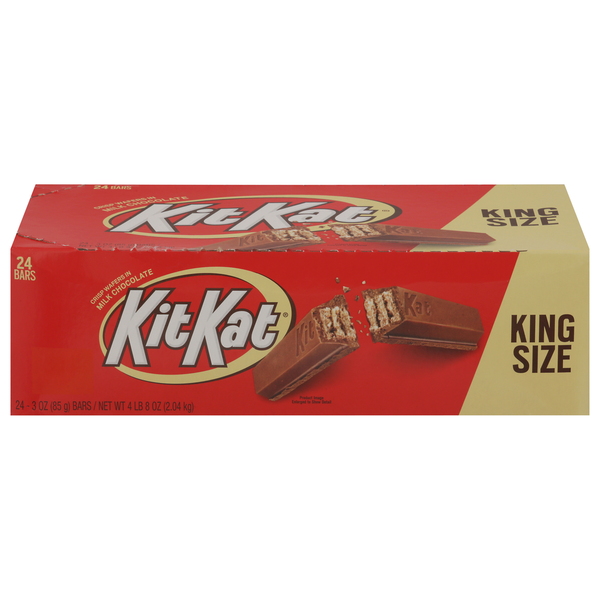 Candy & Chocolate Kit Kat Milk Chocolate King Size Candy Bar, Box hero