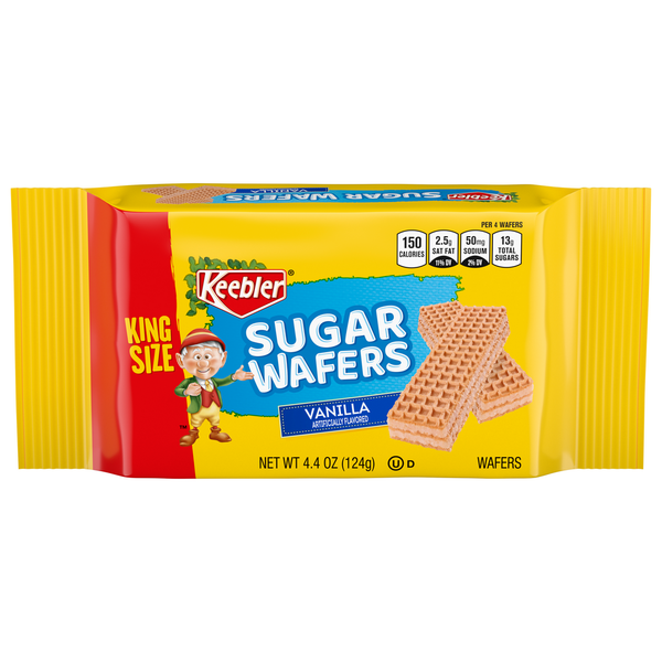 Cookies & Cakes Keebler Sugar Wafers, Vanilla, King Size hero