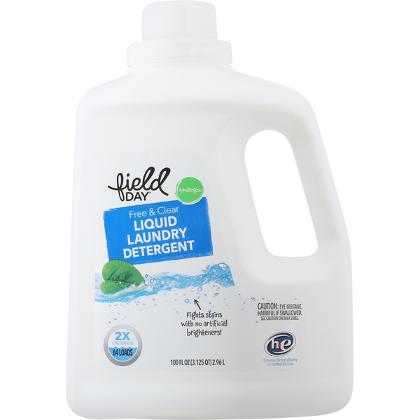 Laundry FIELD DAY Detergent, Liquid Laundry, Free & Clear hero