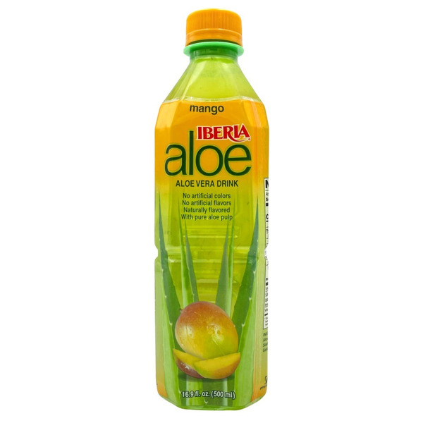 Juice & Nectars Iberia Aloe Vera Drink with Pure Aloe Pulp, Mango hero