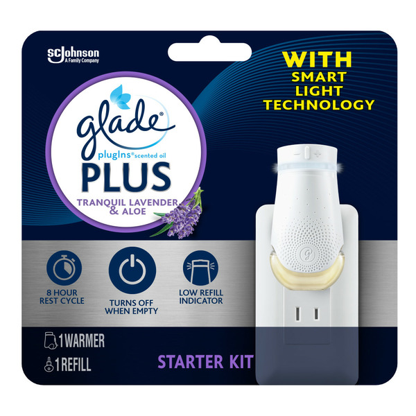 Glade PlugIns® Plus Scented Oil Air Freshener Warmer + Refill hero