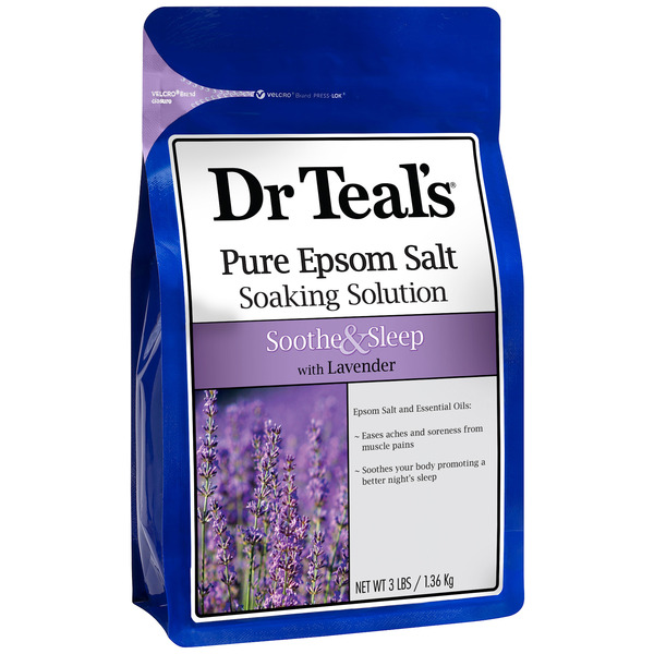 Body Lotion, Soap & Oils Dr Teal’s Pure Epsom Salt Soak, Soothe & Sleep hero