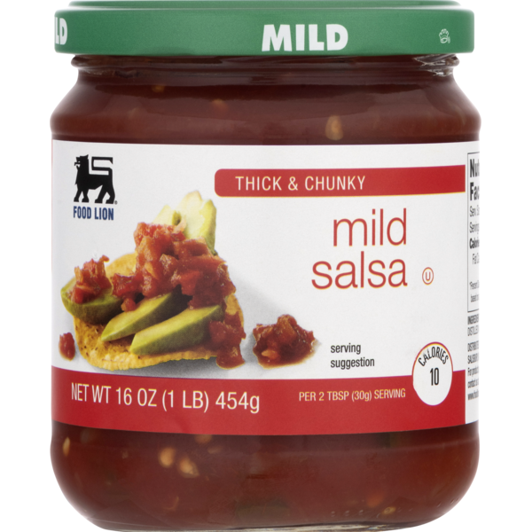 Preserved Dips & Spreads Food Lion Salsa, Thick & Chunky, Mild, Jar hero