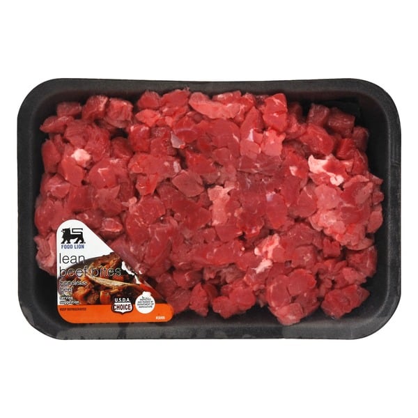 Fresh Beef, Lamb, Veal Food Lion Lean Beef Bites Boneless hero