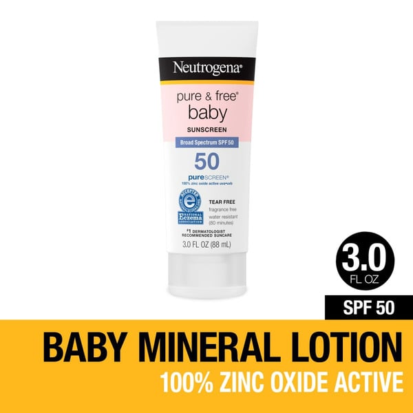 Body Lotions & Soap Neutrogena Pure & Free Baby Mineral Sunscreen With SPF 50 hero