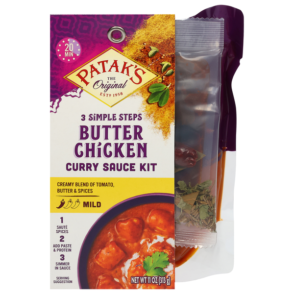 Instant Foods Patak's Curry Sauce Kit, Butter Chicken, Mild hero