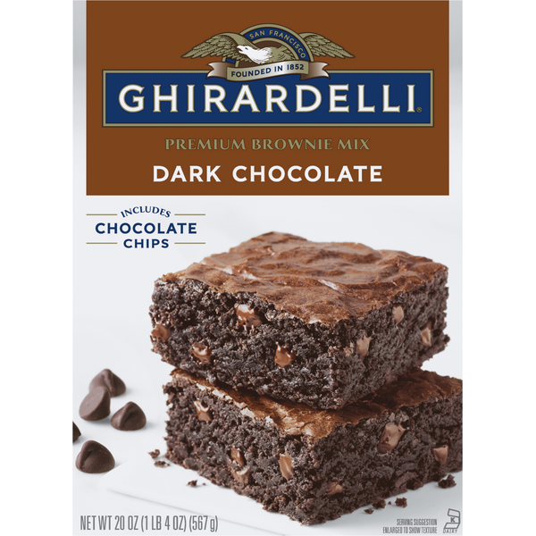 Doughs, Gelatins & Bake Mixes Ghirardelli Dark Chocolate Premium Brownie Mix hero