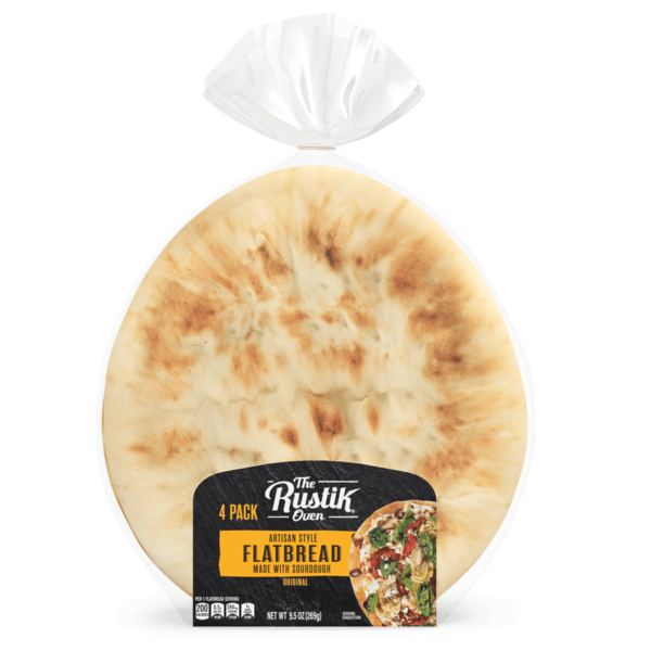 The Rustik Oven Artisan Style, 4 count, Original Flatbread hero