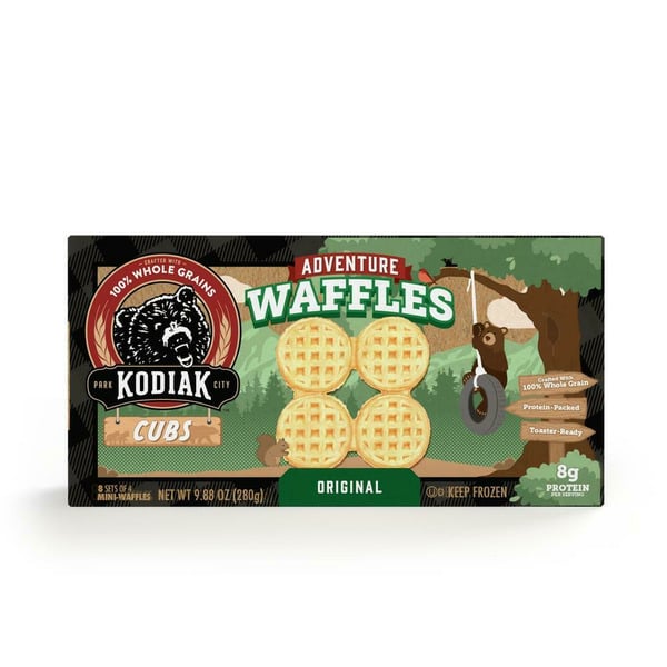 Frozen Breakfast Kodiak Cubs Kids Waffle, Original hero