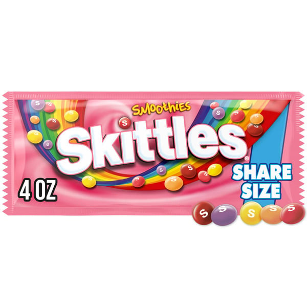 Candy & Chocolate Skittles Smoothies Chewy Candy Share Size hero