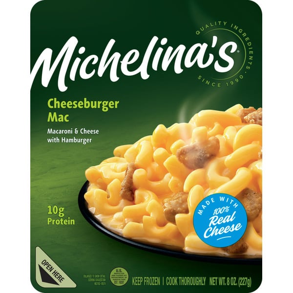 Frozen Meals Michelina's Cheeseburger Mac hero