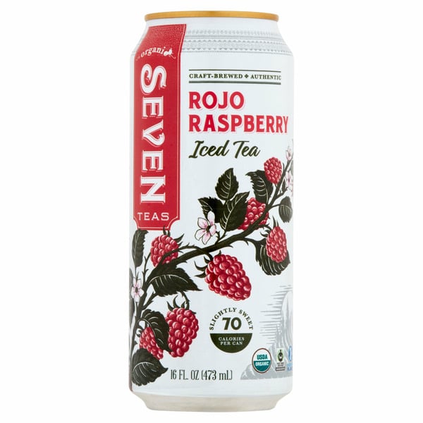 Seven Teas Organic Rojo Raspberry Iced Tea hero