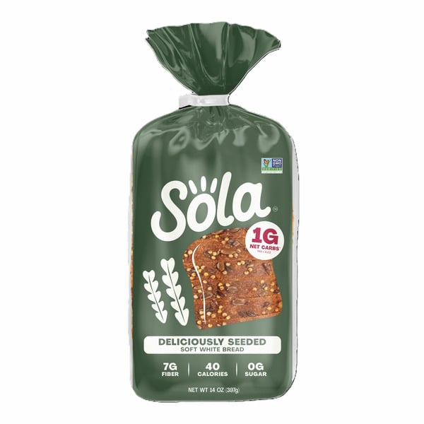 Bread SOLA Deliciously Seeded Soft White Bread, Non-GMO, No Added Sugar hero