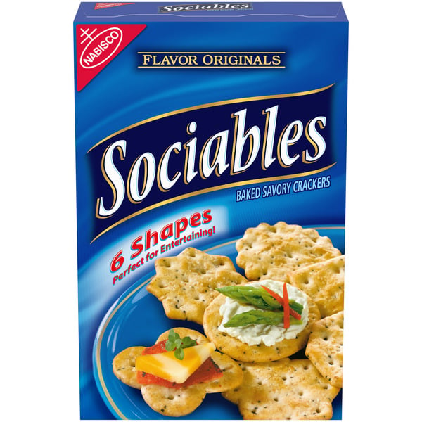 Crackers Chicken In A Biskit Sociables Baked Savory Crackers hero