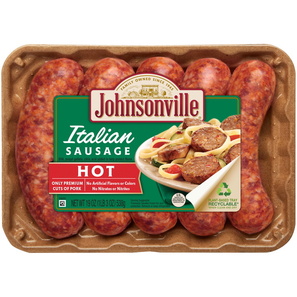 Johnsonville Hot Italian Sausage Links hero