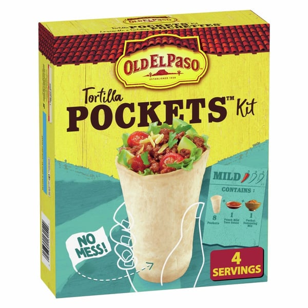 Old El Paso Tortilla Pockets Dinner Kit pocket hero