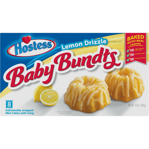 Breakfast Breads, Donuts & More Hostess Baby Bundts Lemon Drizzle Cakes hero