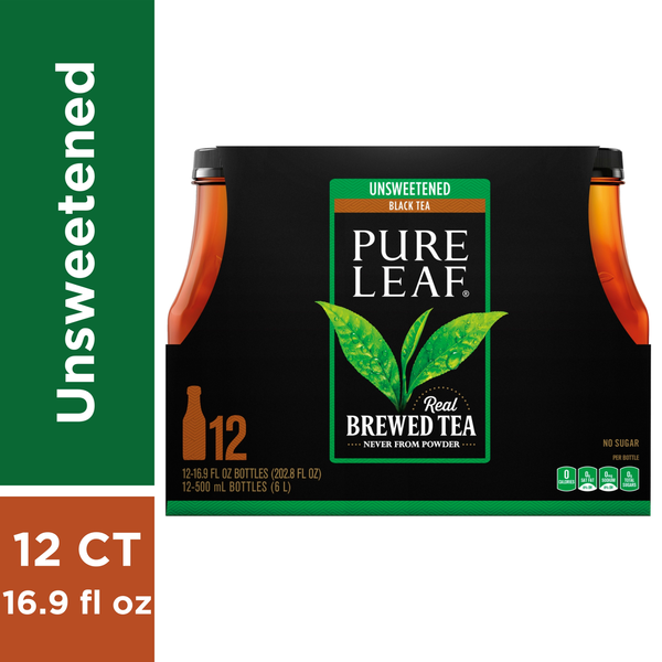 Tea and Lemonade Pure Leaf Unsweetened Black Tea Real Brewed Tea hero