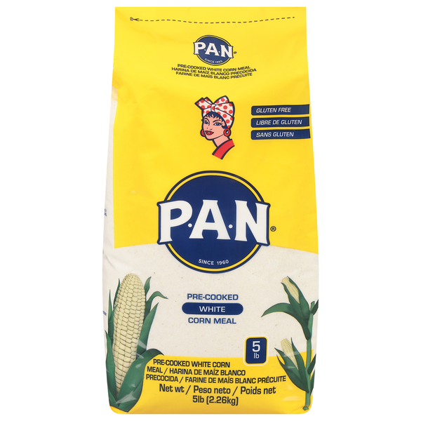 Baking & Supplies P.a.n. Corn Meal, Pre-Cooked, White hero