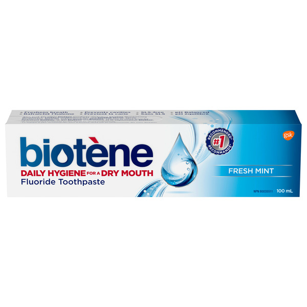 Oral Hygiene Biotène Toothpaste, Dry Mouth Fluoride, Fresh Mint hero