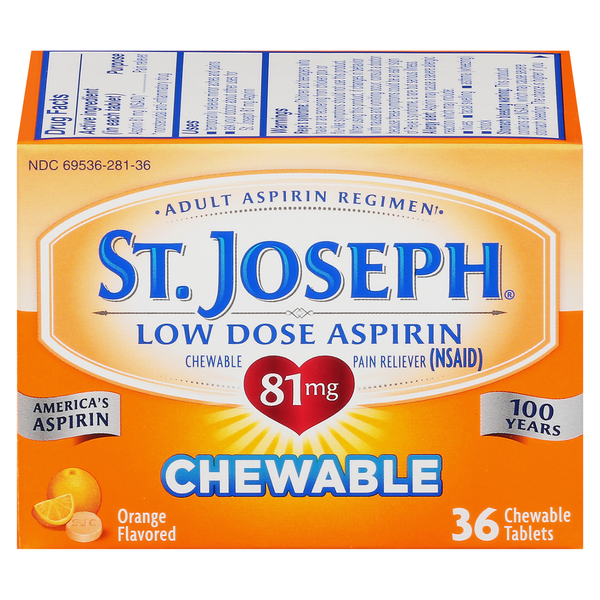 Muscles, Joints & Pain Relief St. Joseph Low Dose Aspirin Chewable hero