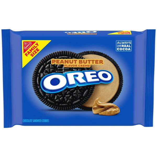 Packaged Cookies Oreo Peanut Butter Cookies One Resealable Family Size hero