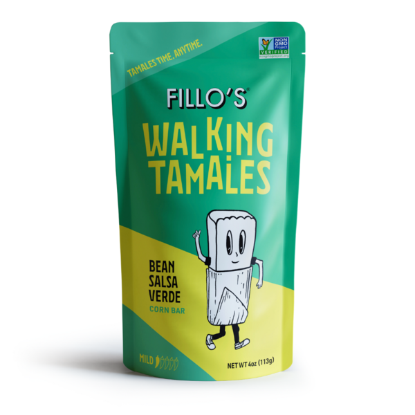 Latino Foods Fillo's Ready To Eat Bean Salsa Verde Tamales - Gluten Free, Vegan hero