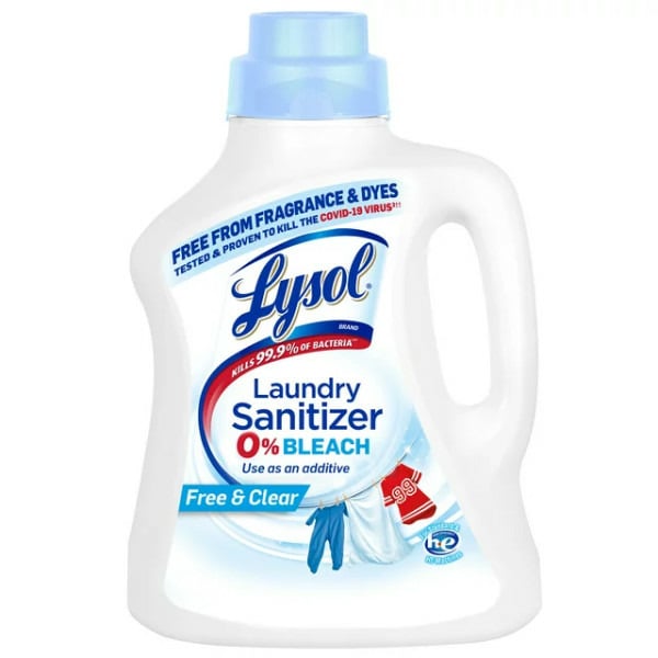 Laundry Lysol Laundry Sanitizer Additive Clothes & Linens, Free & Clear hero