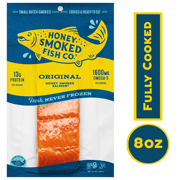 Packaged Seafood Honey Smoked Fish Co. Original Honey Smoked Salmon hero