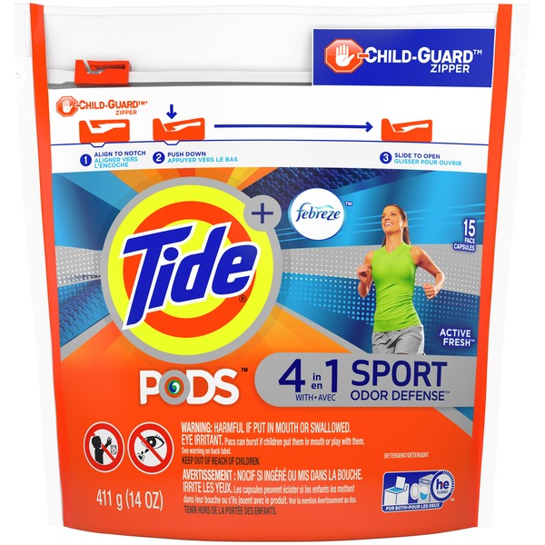 Laundry Tide Detergent, 4 in 1, Active Fresh hero