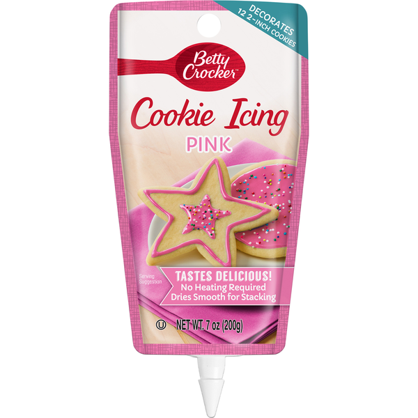 Baking Supplies & Decor Betty Crocker Cookie Icing, Pink hero