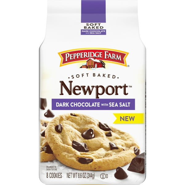 Cookies & Cakes Pepperidge Farm Soft Baked Newport Dark Chocolate Cookies with Sea Salt hero