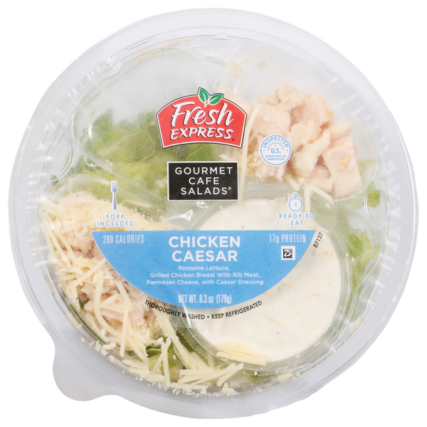 Packaged Produce & Salad Fresh Express Salad, Chicken Caesar hero