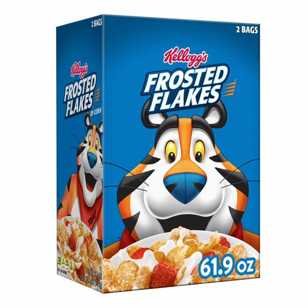 Cereal Frosted Flakes Breakfast Cereal, Kids Cereal, Family Breakfast, Original hero