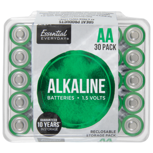 More Household Essential Everyday Batteries, AAA, 30 Pack hero