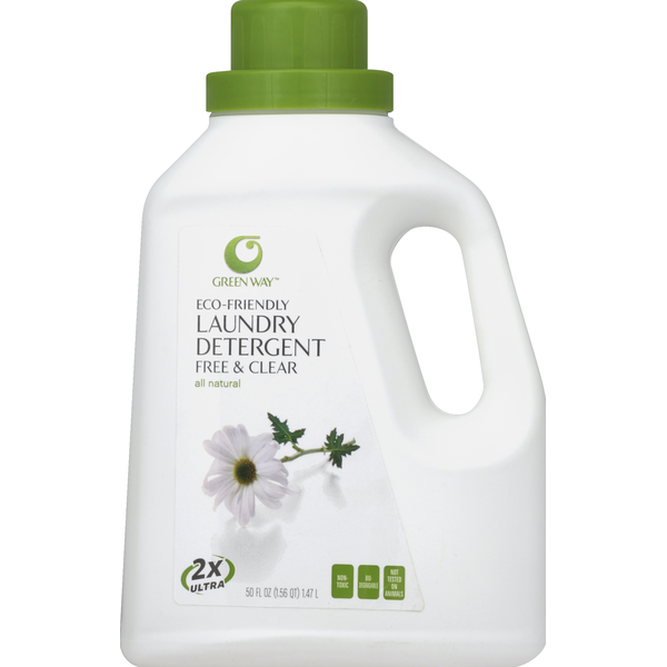 Laundry Green Way Markets Laundry Detergent, Eco-Friendly, 2x Ultra, Free & Clear hero