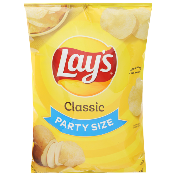 Chips & Pretzels Lay's Potato Chips, Classic, Party Size hero