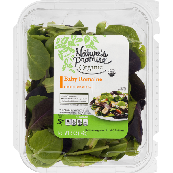 Organic Produce Nature's Promise Organic Baby Romaine Salad Mix hero