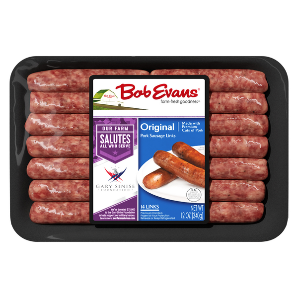 Hot Dogs, Bacon & Sausage Bob Evans Farms Pork Sausage Links, Original hero