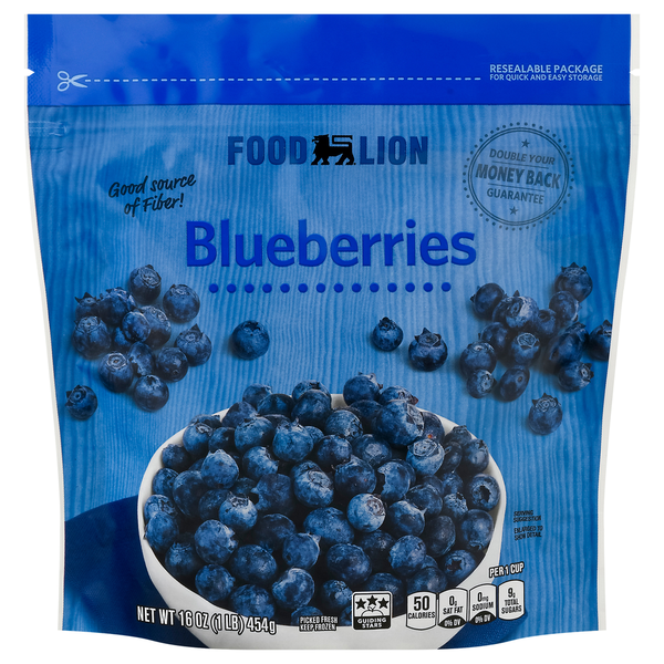 Frozen Produce Food Lion Blueberries hero