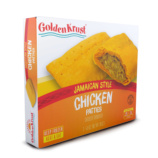 Frozen Appetizers & Sides Golden Krust Jamaican Style Chicken Patty hero