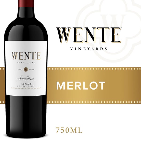 Red Wines Wente Vineyards Sandstone Merlot, Central Coast California, Red Wine hero