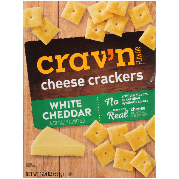 Crackers Crav'n Flavor White Cheddar Cheese Crackers hero