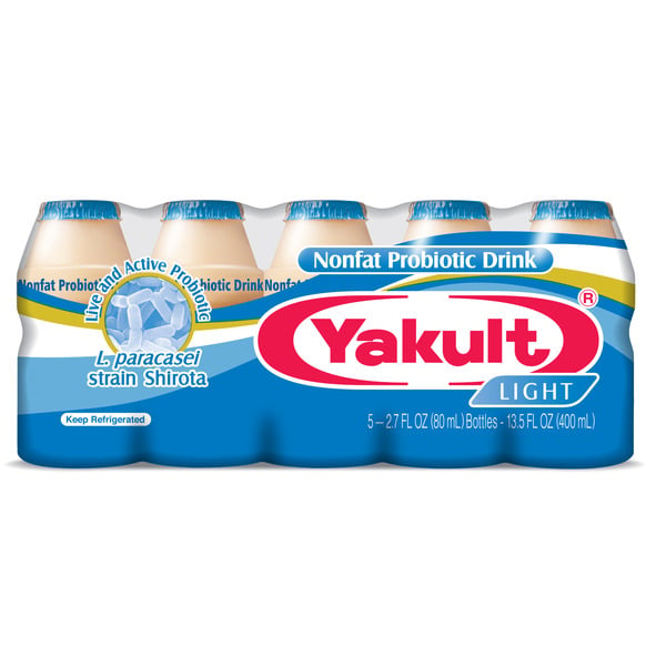 Yogurt Yakult Probiotic Drink. Light hero