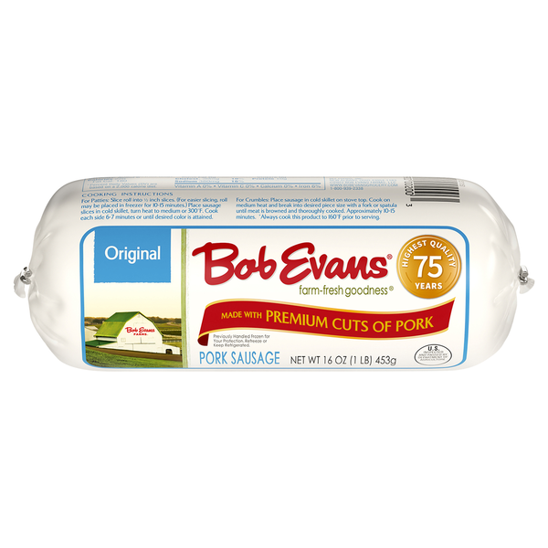 Dave s Markets Bob Evans Farms Pork Sausage Original Same Day Delivery Dave s Markets