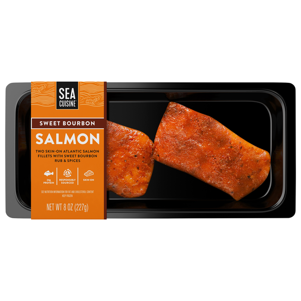 Frozen Meat & Seafood Sea Cuisine Salmon, Sweet Bourbon hero