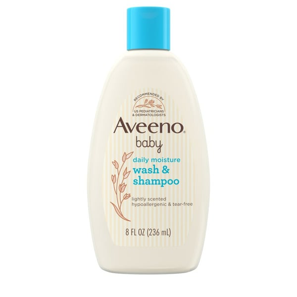 Baby Bath & Body Care Aveeno Daily Moisture Body Wash & Shampoo, Oat Extract hero