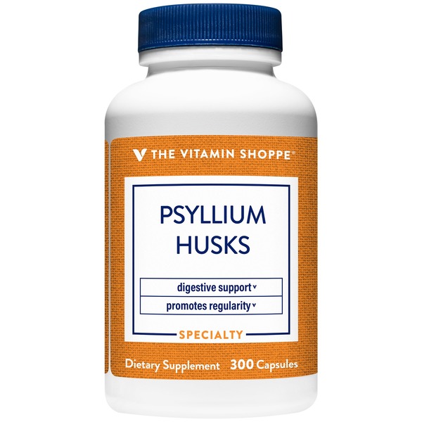 Whole Body Cleanse The Vitamin Shoppe Psyllium Husks for Digestive Health (300 Capsules) hero